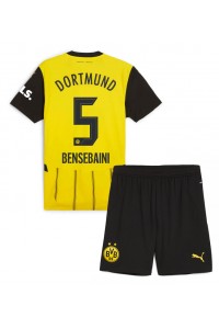 Borussia Dortmund Ramy Bensebaini #5 Babytruitje Thuis tenue Kind 2024-25 Korte Mouw (+ Korte broeken)